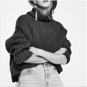 NWOT Free People Fluffy Fox Sweater